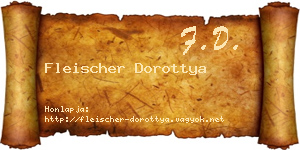 Fleischer Dorottya névjegykártya