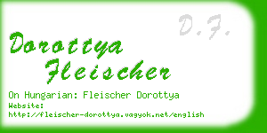 dorottya fleischer business card